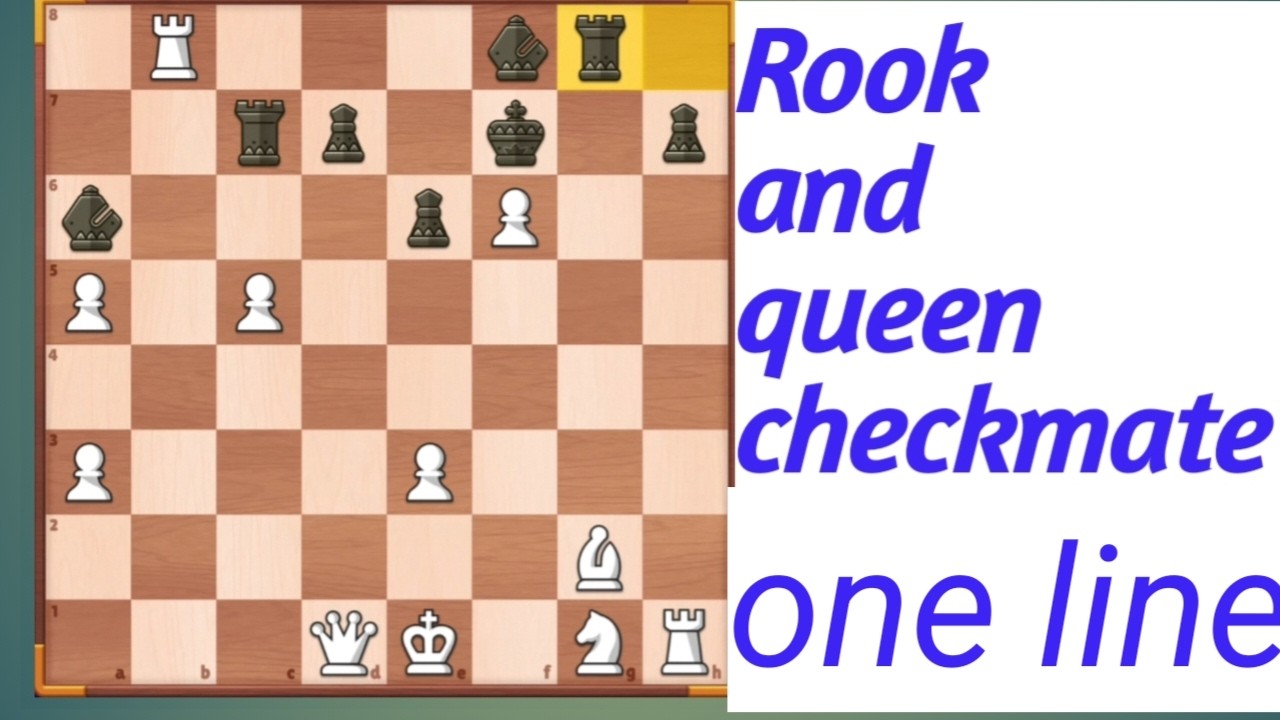 Queen & rook | checkmate