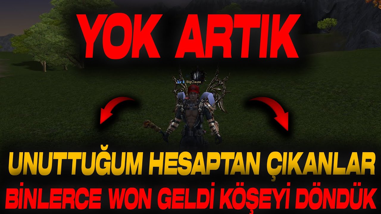 YOK ARTIK !!! UNUTTUĞUM HESAPTAN BİNLERCE WON ÇIKTI !!! METİN2 TR