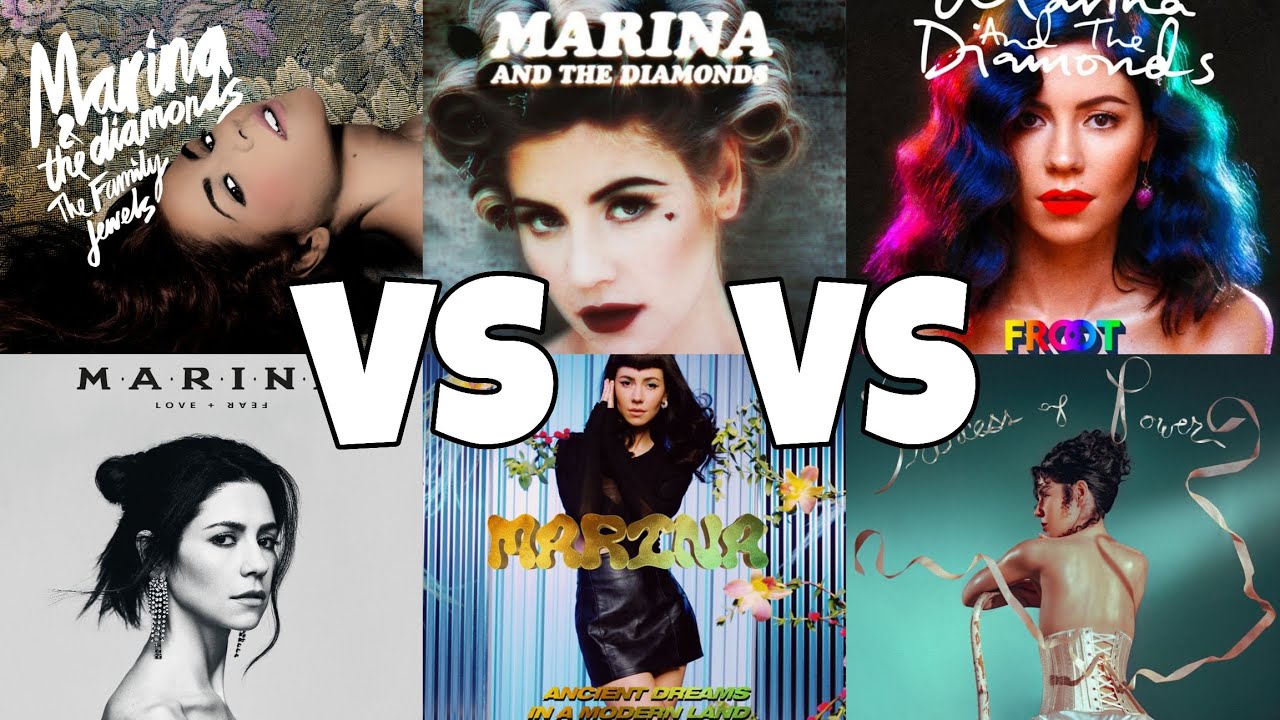 Marina Discography: Family Jewels v Electra Heart v Froot v Love + Fear v ADIAML v Princess of Power
