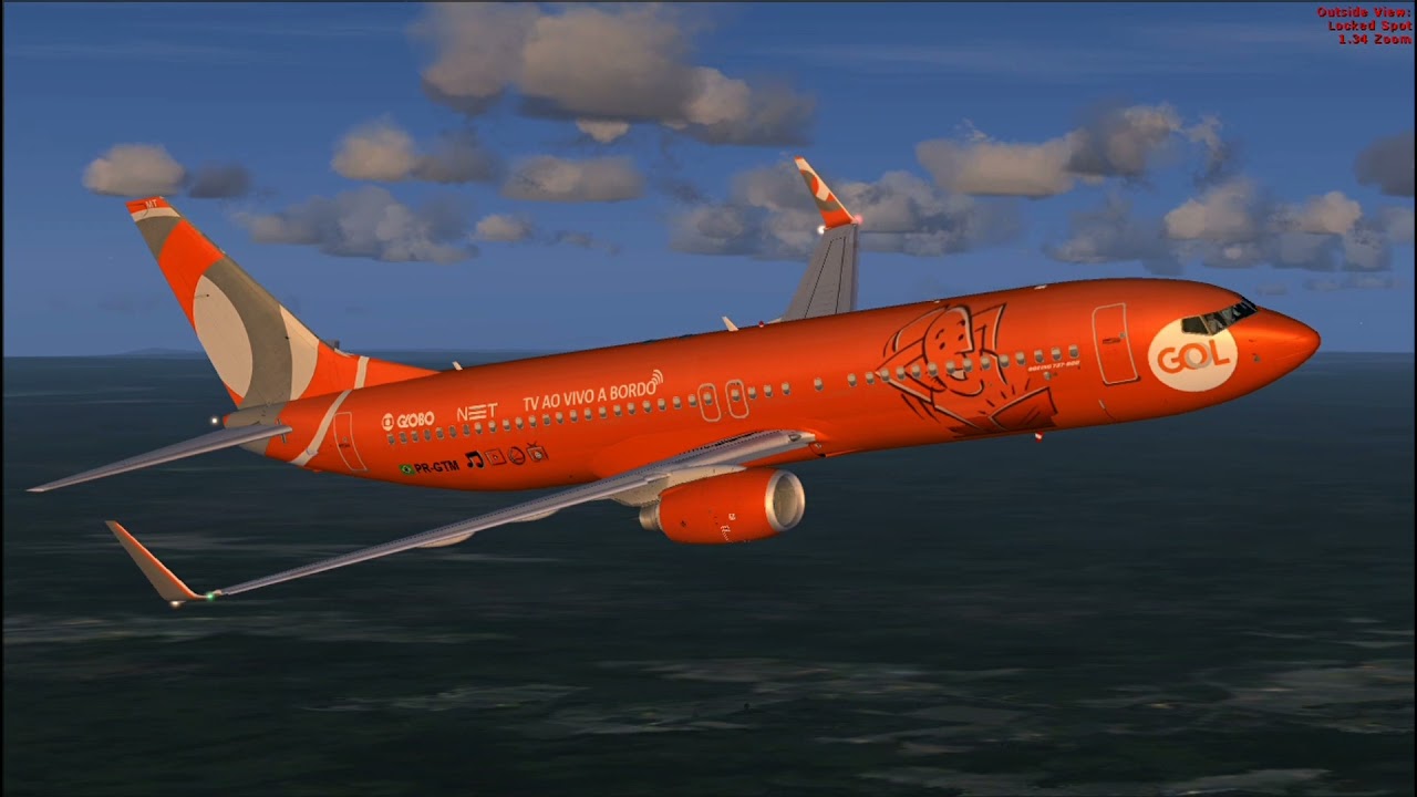 [FSX] B737-800 GOL | Brasília (SBBR) - São Paulo (SBSP)