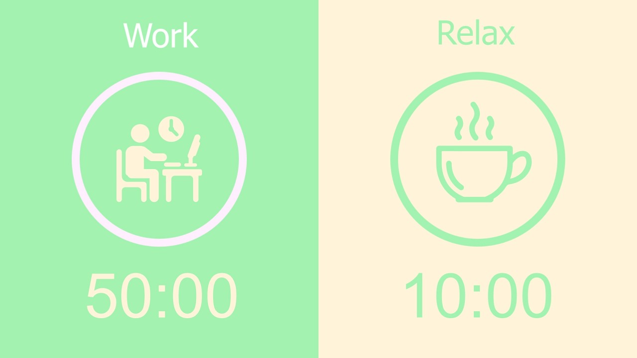 50/10 Pomodoro Timer with Matcha Noise 🎧 5-Hour Work with Me for Deep Focus & ADHD ✨