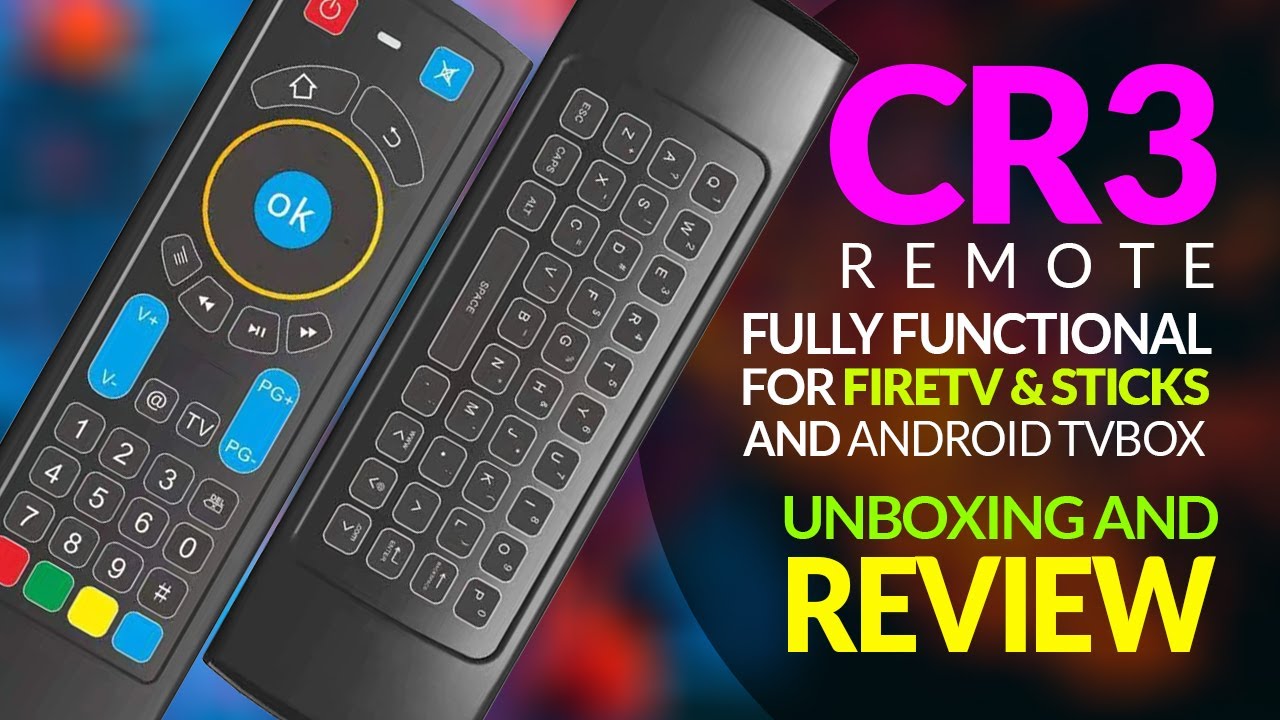 2021 CR3 Backlight Replacement Bluetooth Remote Control for FireTV & FireTV Sticks