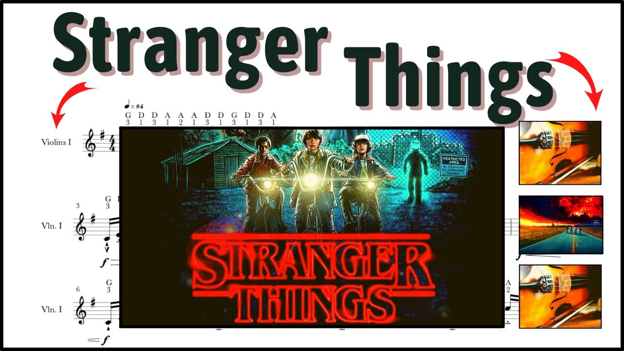 Stranger Things Theme - A Violin cover tutorial (& free violin sheet music)