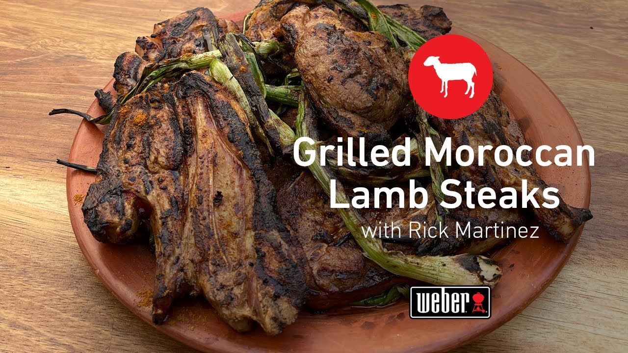 Grilled Moroccan Lamb Steak Recipe | Rick Martinez | Weber Charcoal Gril