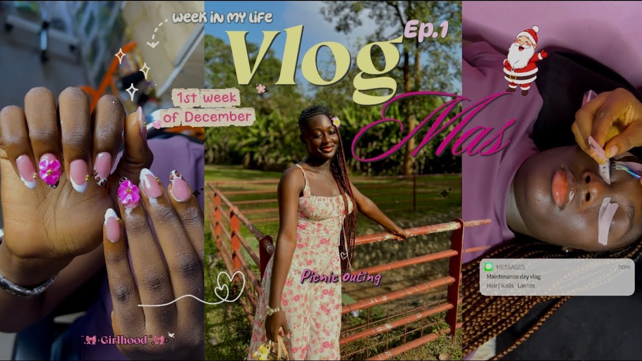 Vlogmas Ep.1 ❄️✨ My First Week of December • Maintenance Day |Picnic, Self-Care + Soft Life moments