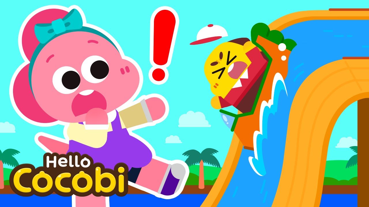 😱Scary Theme Park Log Flume Ride | Haunted House, Street Food | Baby Game Play | Hello Cocobi
