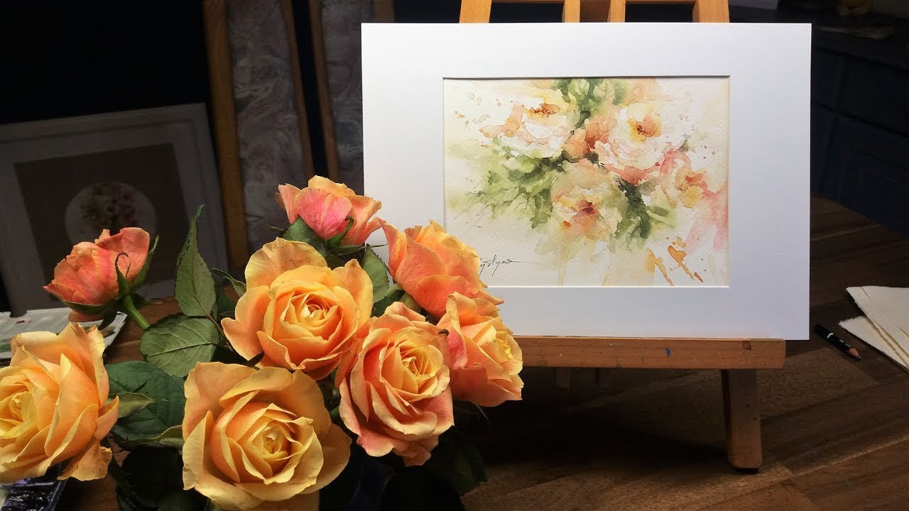 Spotkania przy akwareli - Jesienne róże