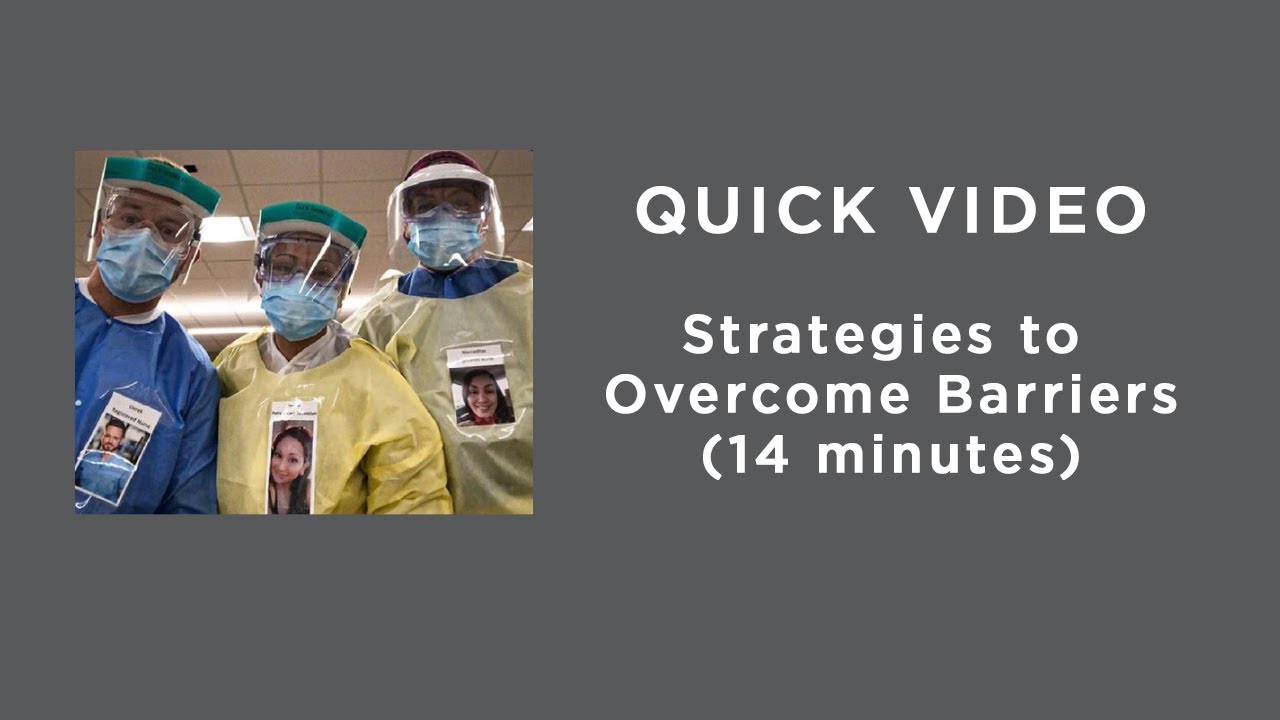 Strategies to Overcome Barriers