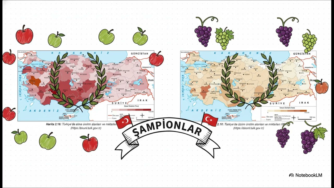 Türkiye'de baklagiller, meyveler ve sebzeler