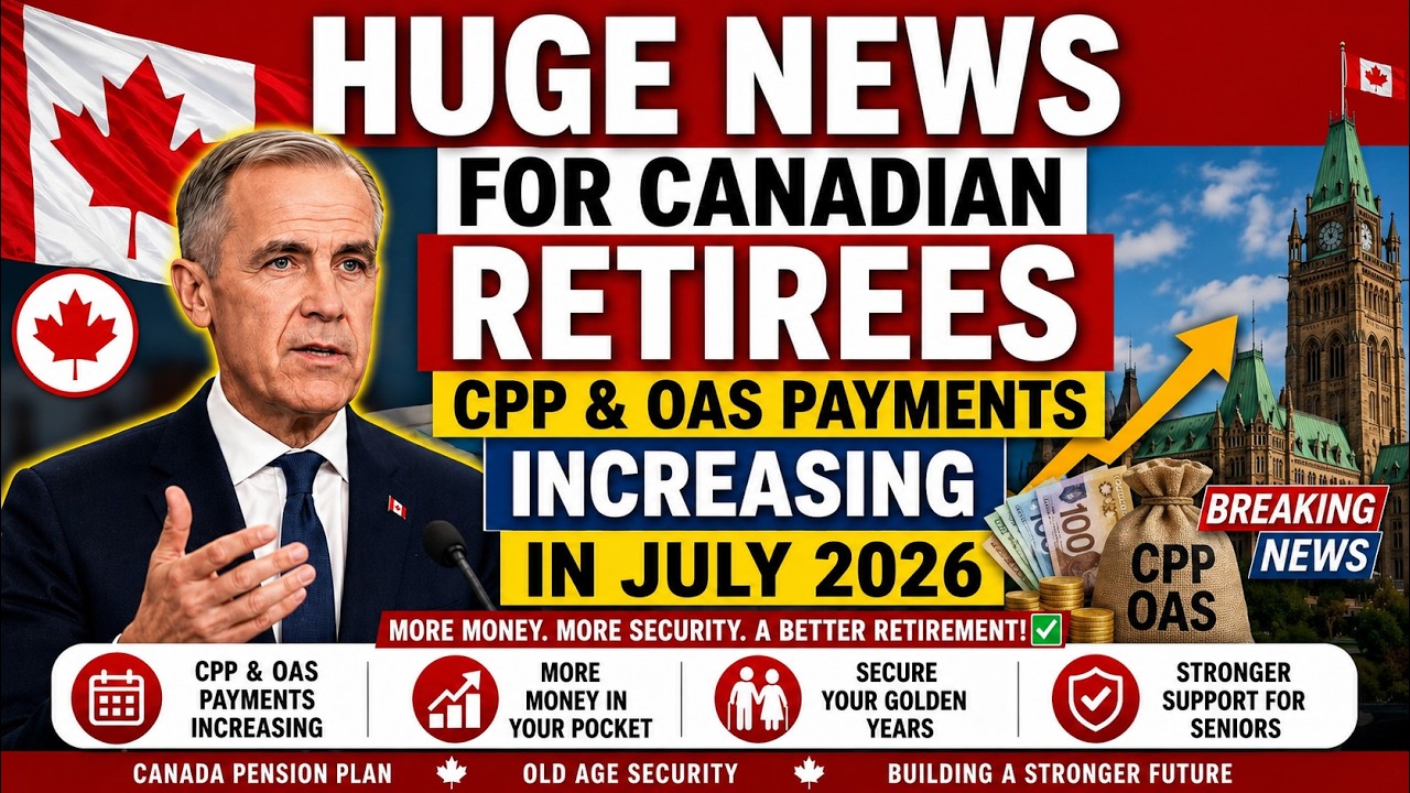 💰 Huge News for Canadian Retirees: CPP & OAS Payments Increasing in July 2026