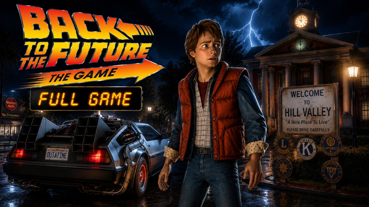 Back to the Future - The Game Full Game Walkthrough Gameplay & Ending All Episodes
