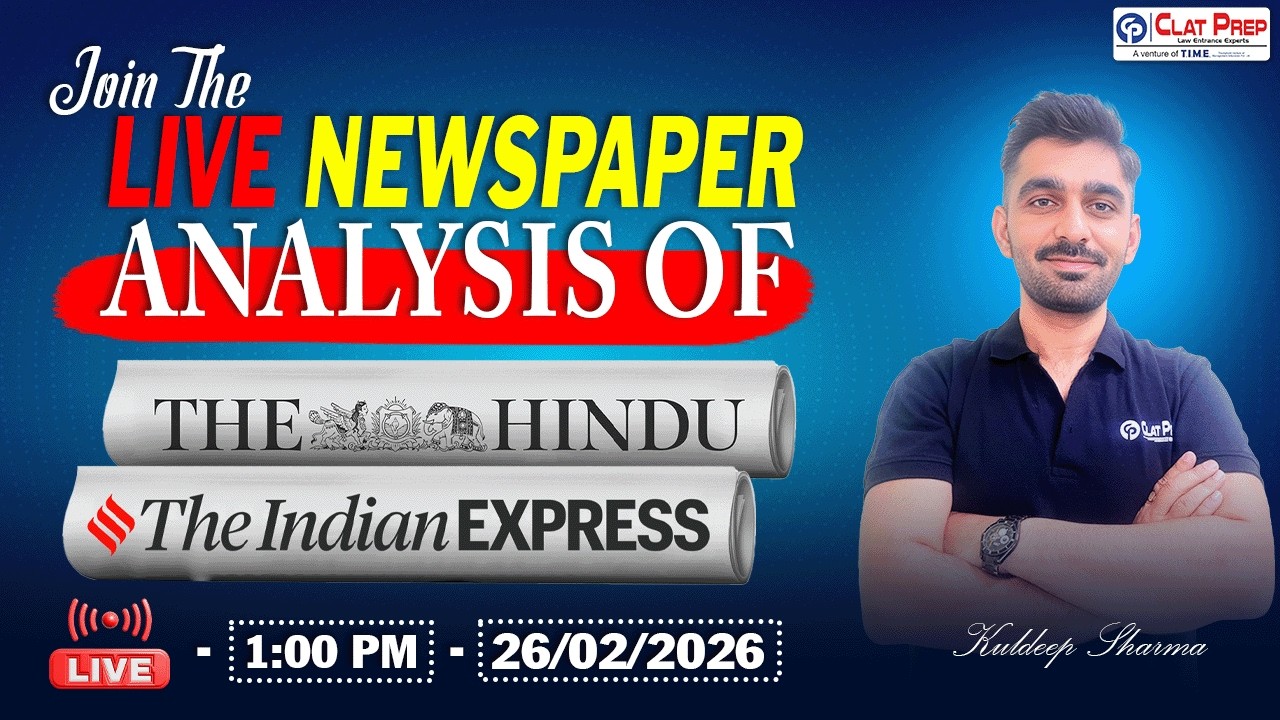 The Hindu News Analysis for CLAT 2027 (26 February, 2026) Current Affairs & GK | Clat Prep