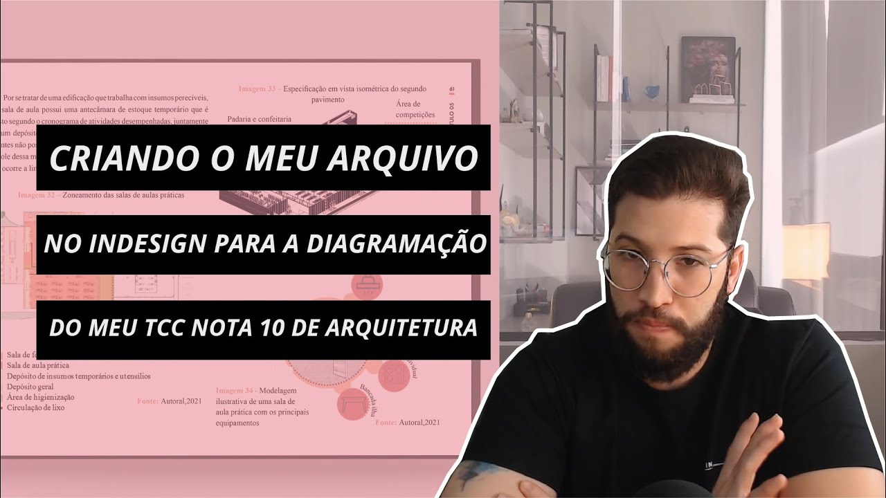 CRIANDO MEU ARQUIVO NO INDESIGN PARA DIAGRAMAÇÃO DO MEU TCC NOTA 10 DE ARQUITETURA I VITOR CLAUDINO