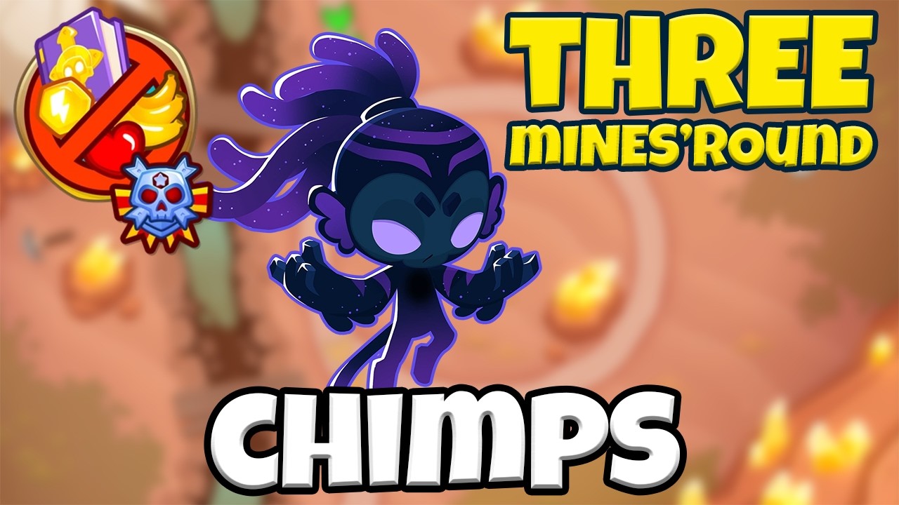 How to BEAT Three Mines'Round CHIMPS Mode | Bloons TD 6 Strategy Guide
