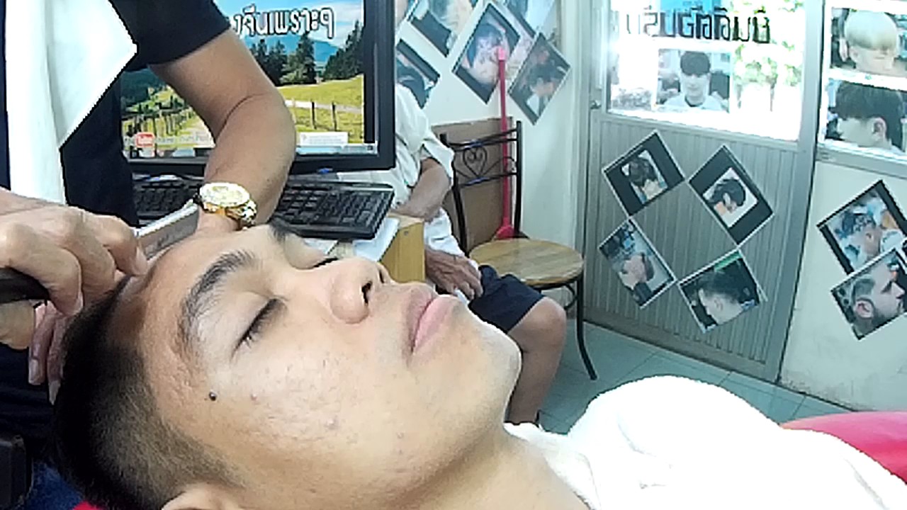 ตัดผมเปิดข้าง โกนหนวด ตอน6 High fade6 end.