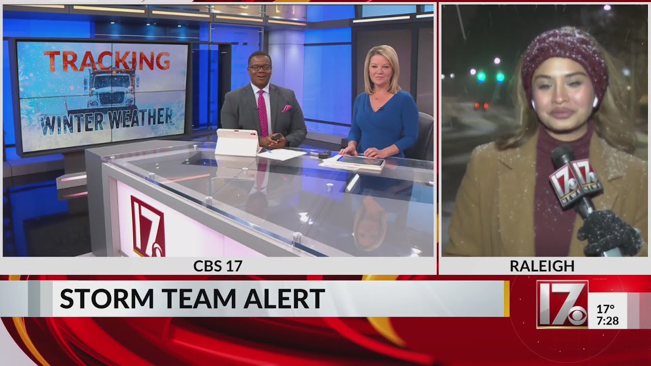 Snow finally starts in Raleigh with extreme cold overnight