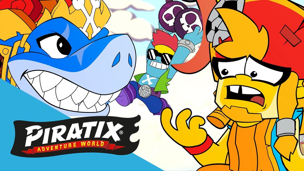 A la caza de King Shark 🦈 PIRATIX 🏴‍☠️ Dibujos de acción #dibujosparaniños
