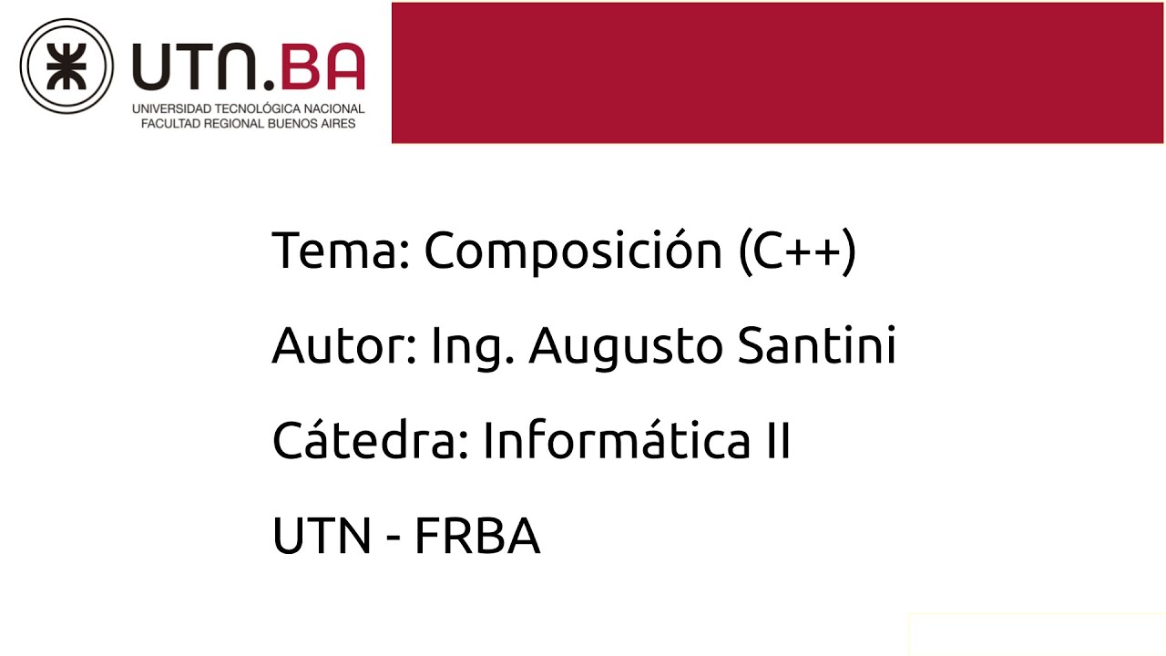 Composici&oacute;n (C++)