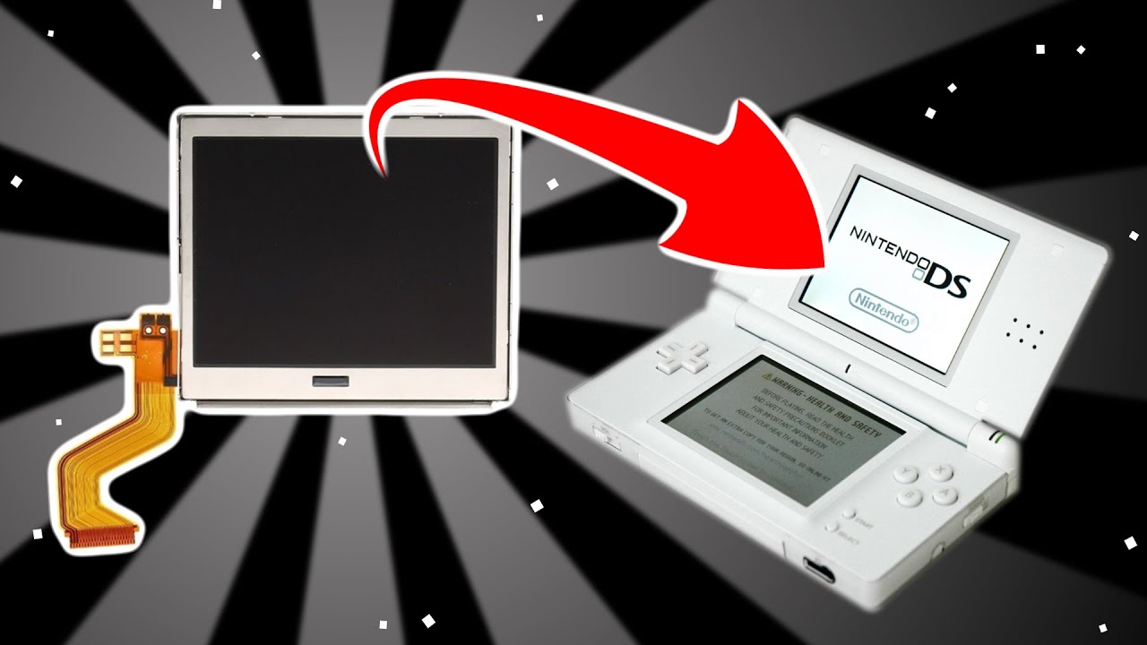 Como Trocar a Tela / LCD Superior do Nintendo DS Lite - Tutorial