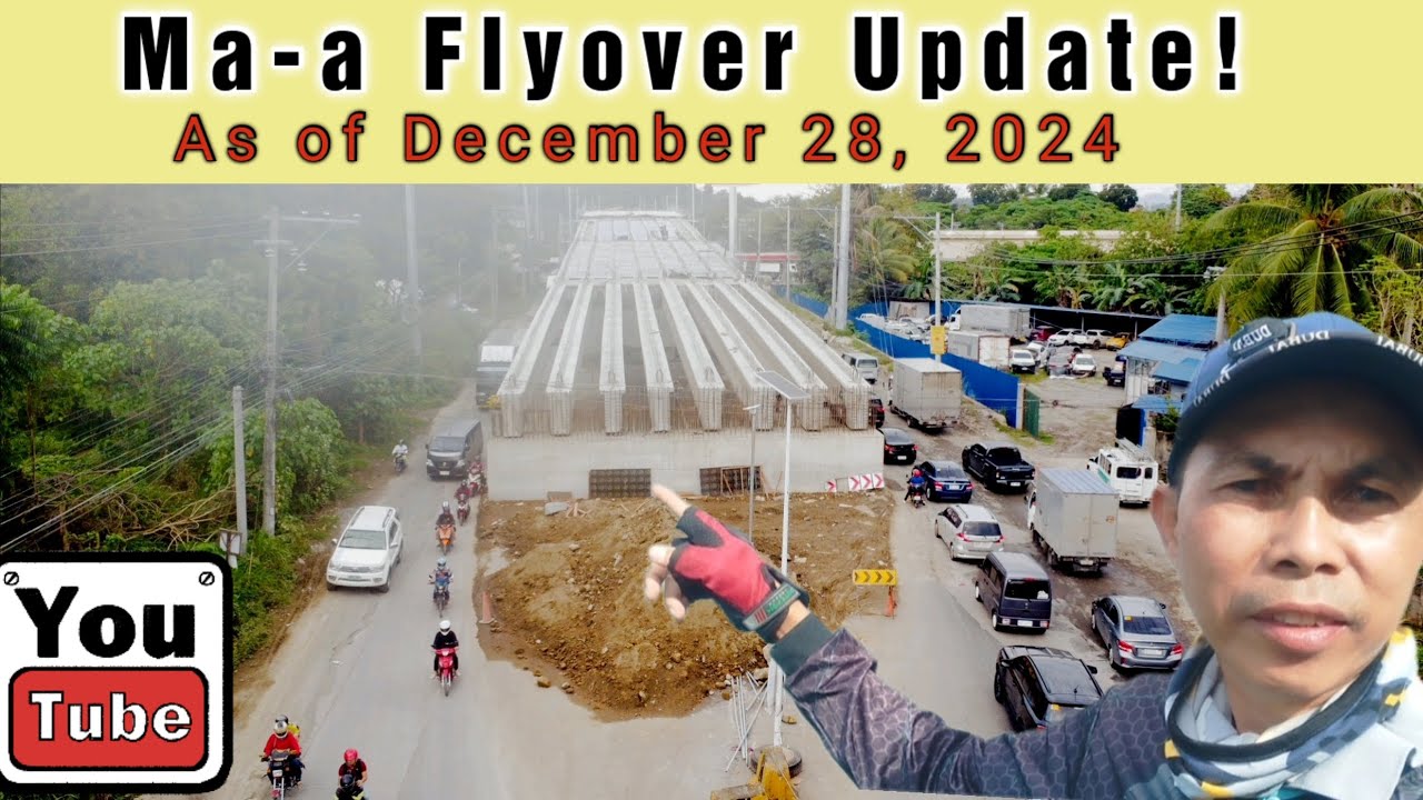 #newupdate 800 METERS MA-A FLYOVER CONSTRUCTION UPDATE (As of Dec. 28, 2024) #davaocity