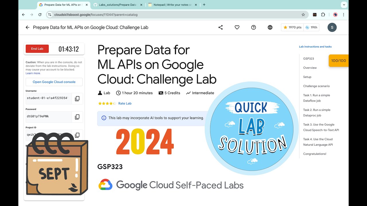 Prepare Data for ML APIs on Google Cloud: Challenge Lab || #qwiklabs || #GSP323 [With Explanation🗣️]