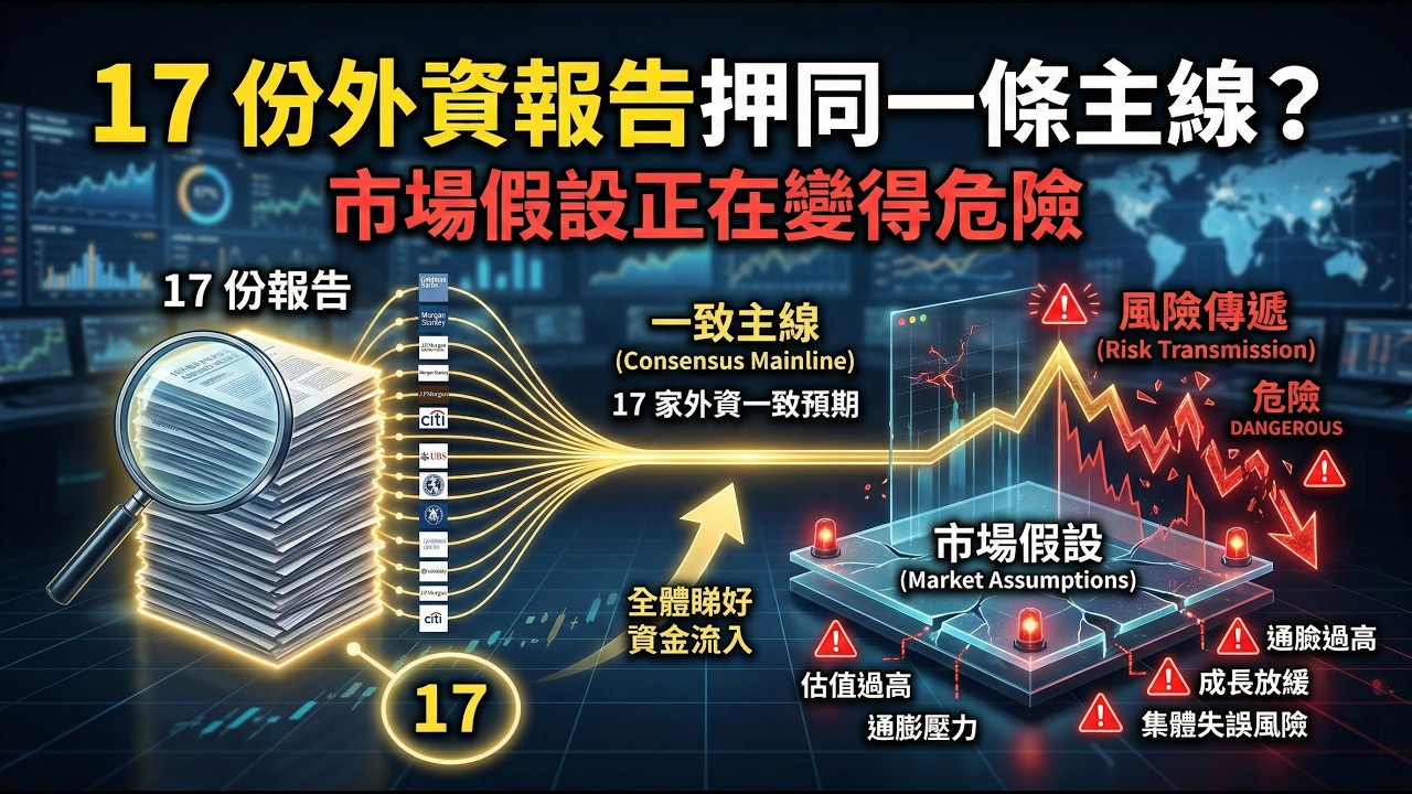 17 份外資報告押同一條主線？市場假設正在變得危險