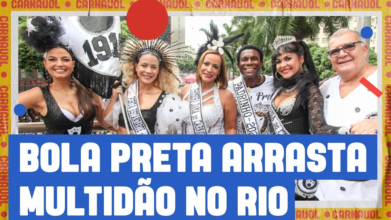 CORDÃO DO BOLA PRETA ARRASTA MULTIDÃO NO RIO