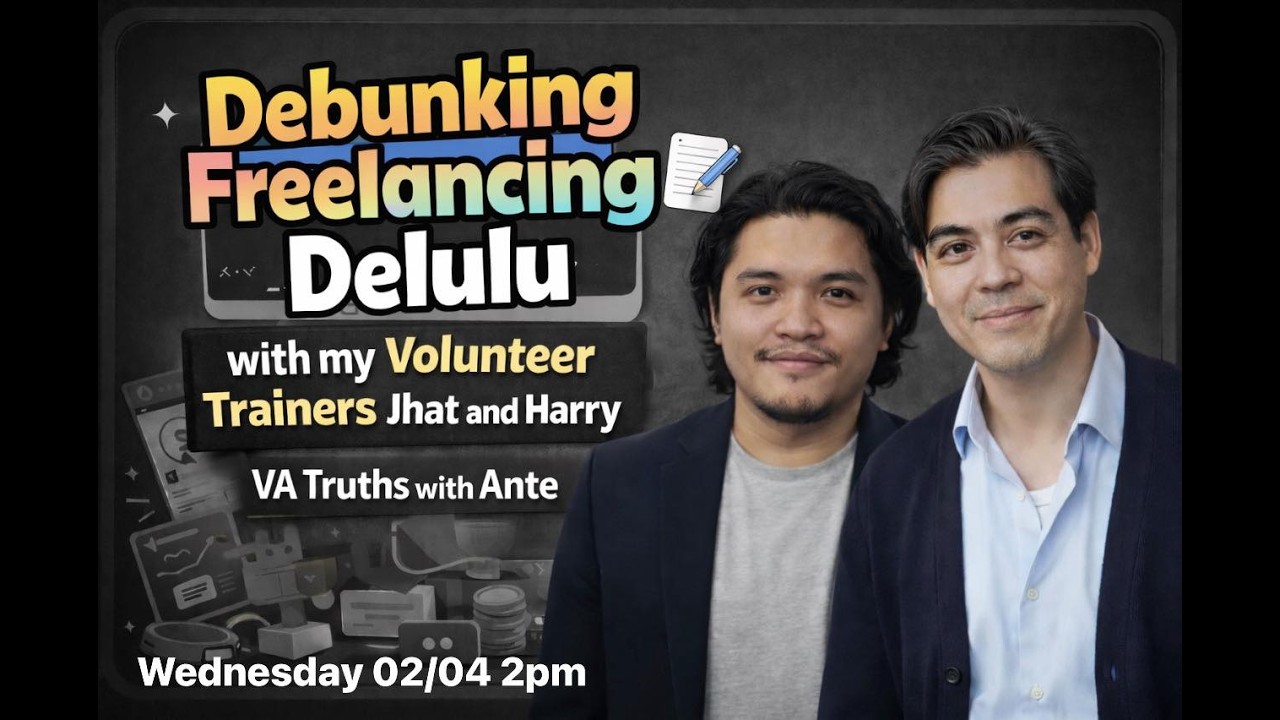 Debunking Freelancing Delulu with my Volunteer Trainers - Jhat and Harry