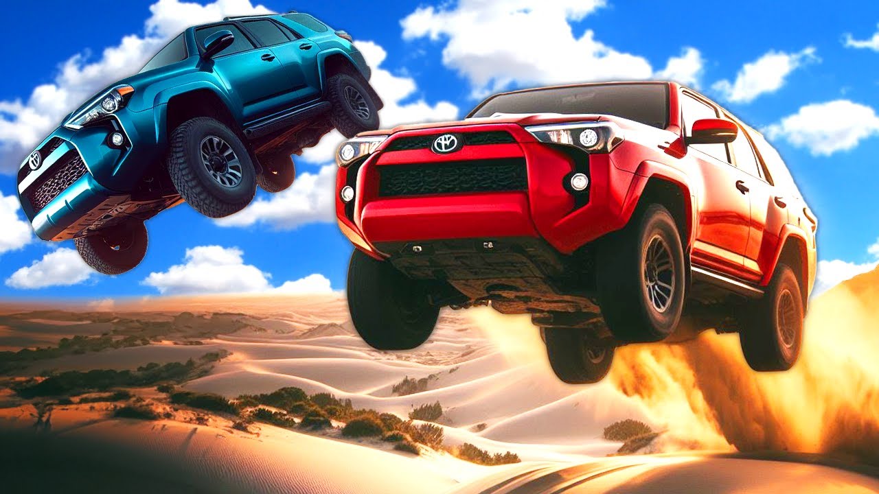 Unbelievable Toyota 4Runner Dune Jumps in BeamNG Drive Mods Multiplayer!