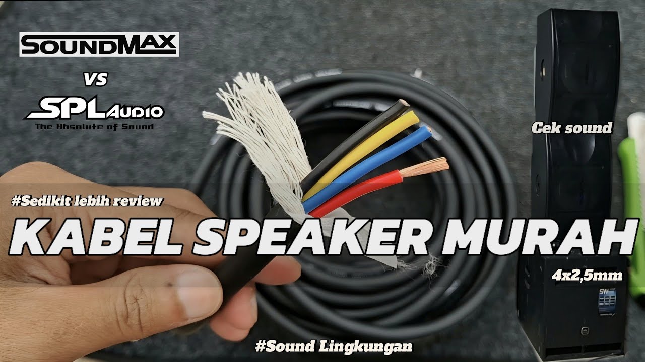 KABEL SPEAKER 4x2,5mm SOUNDMAX || cocok untuk sound rumahan 🗿 #kabelspeaker