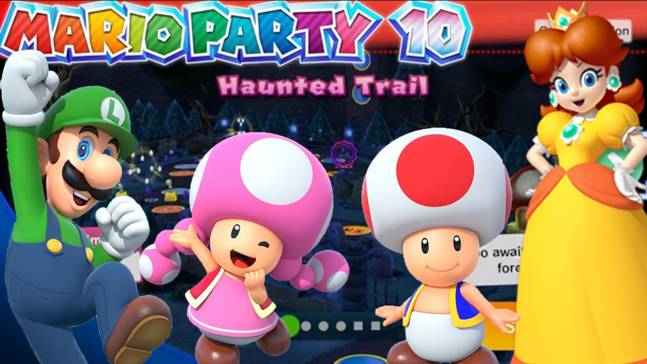 ABM: Mario Party 10 *Haunted Trail* Геймплей!! HD