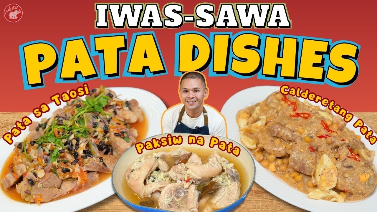PORK PATA RECIPES | Paksiw, Caldereta, Luto sa Taosi | Chef RV 