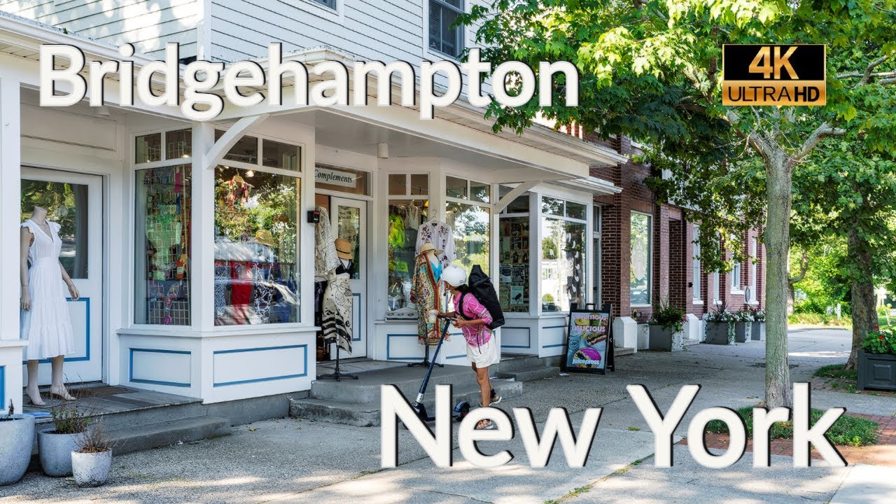 Walking Bridgehampton, New York [4K] : Main Street in Bridgehampton New York