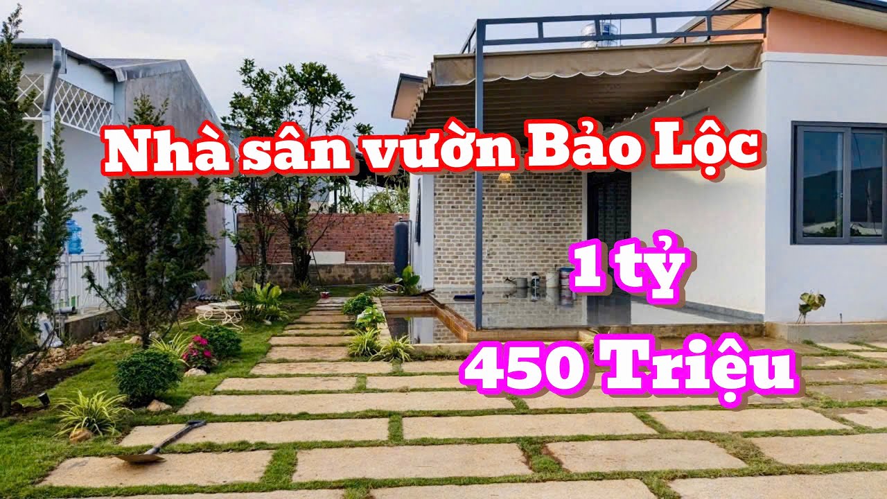 chỉ 1 tỷ 450 triệu đã sở hữu căn nhà sân vườn cực ngộp tại Bảo Lộc - Lâm Đồng