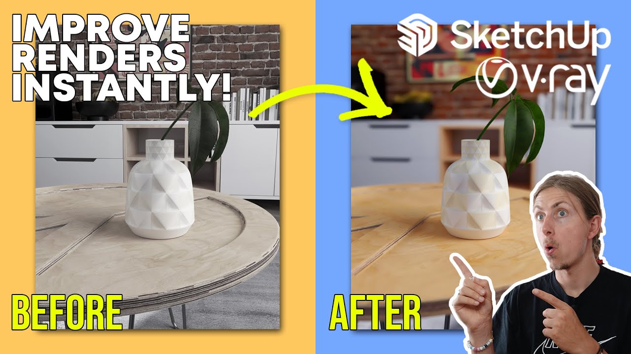 Improve your Renders Instantly! 🔥🔥 - Vray and Sketchup Quick Tutorial