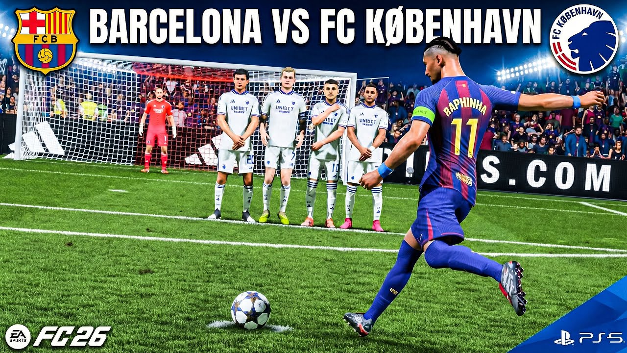 LAMINE YAMAL MAGIC! ✨ Barcelona vs FC Copenhagen | UEFA Champions League FC 26 Gameplay