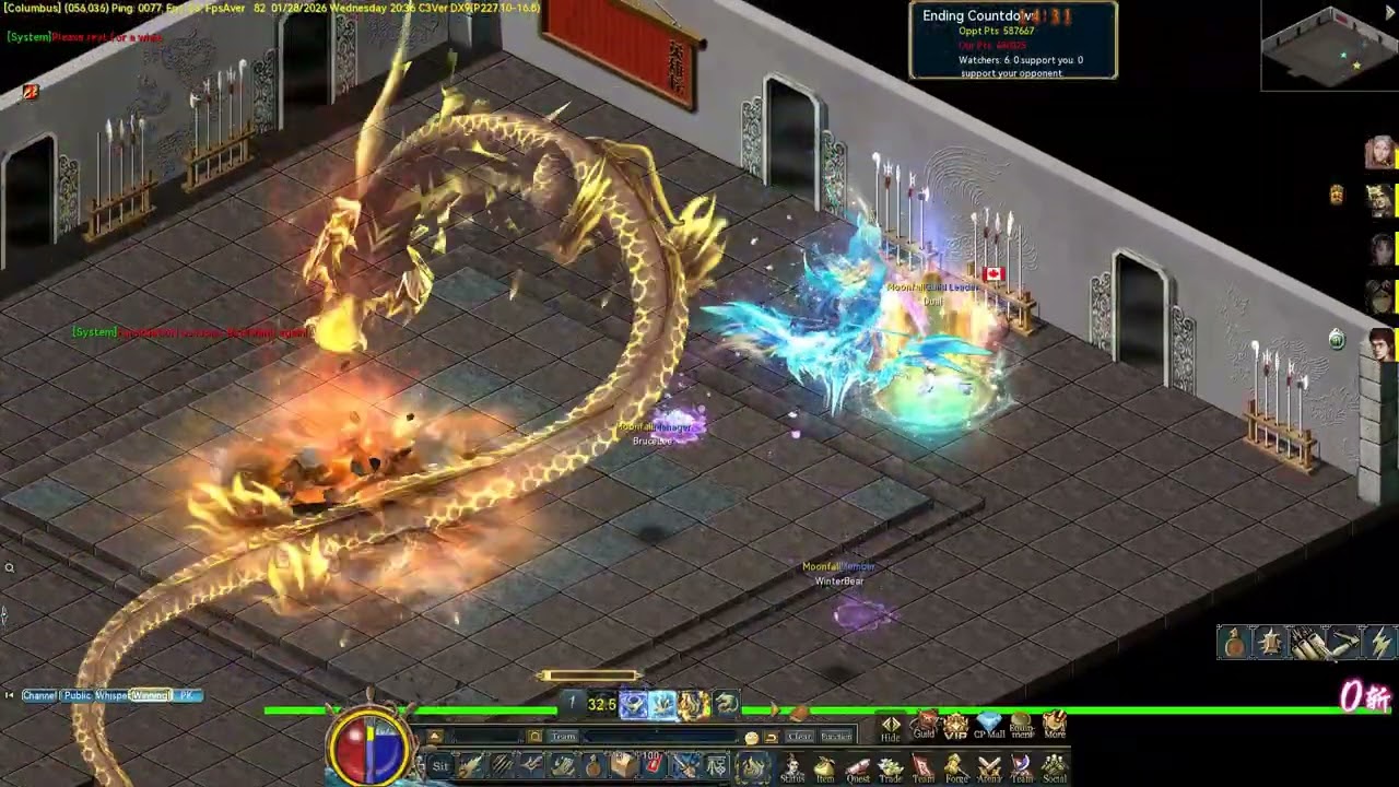 Conquer Online- Dual 1st Skill Team PK Columbus
