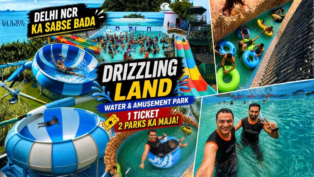 Dazzling Land Water Park Delhi NCR Full Tour! Drizzling Land Water Park Ghaziabad Ticket Price 2026