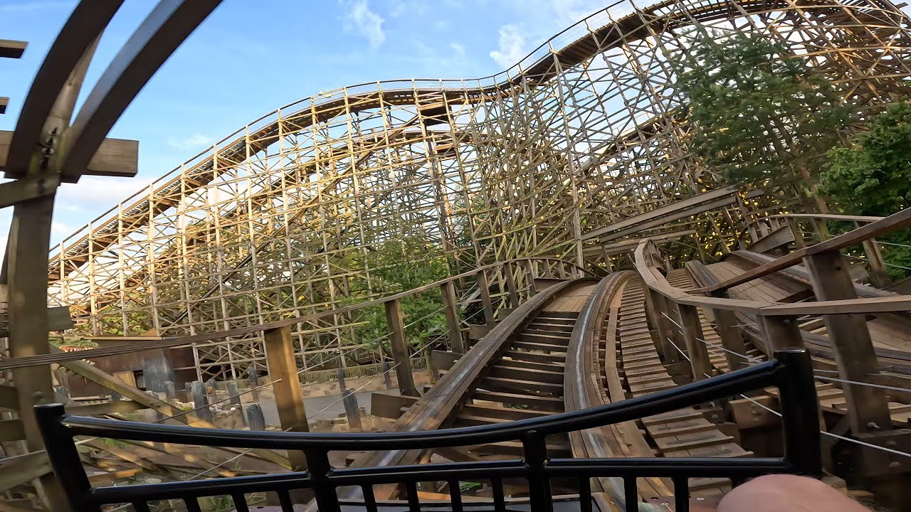 Joris En De Draak, 4K Front Seat, Blue Water Side, Efteling, July 2024. The best ride at Efteling