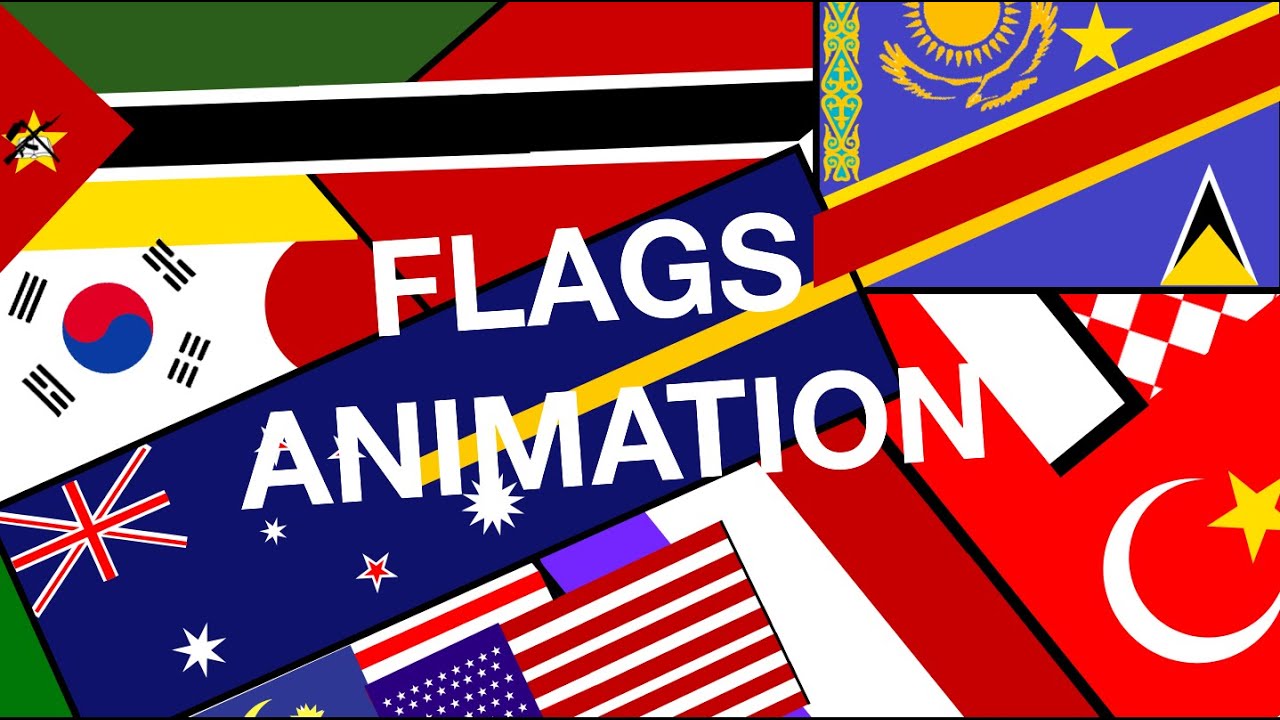 Flags animation ( all the 197 sovereign countries)