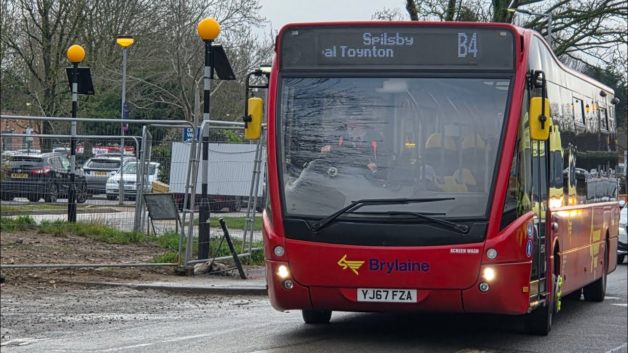 Brylaine Travel Optare Versa YJ67 FZA Ex Transdev Leeds Bradford Airport Flyer 