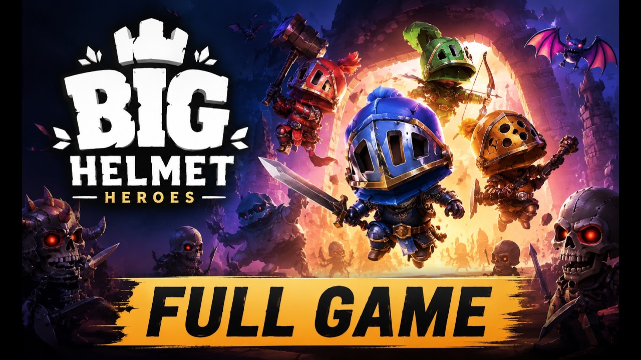 Big Helmet Heroes Full Game Playthrough PC Gameplay