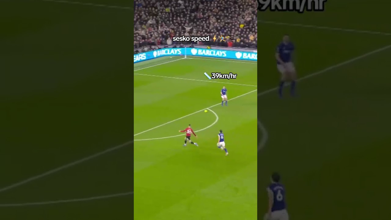 sesko goal vs  everton was the fastest speed to goal this season in the premier league
