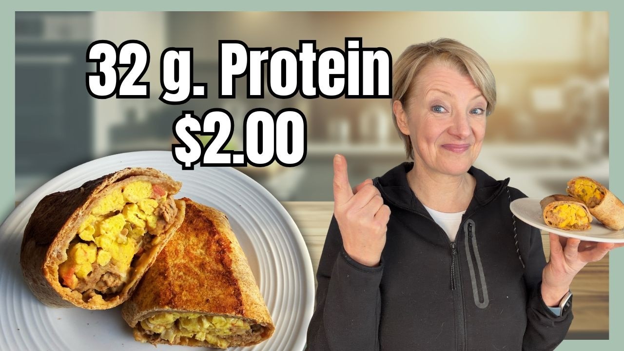 High Protein Breakfast Meal Prep on a Budget - this Burrito is Everything !