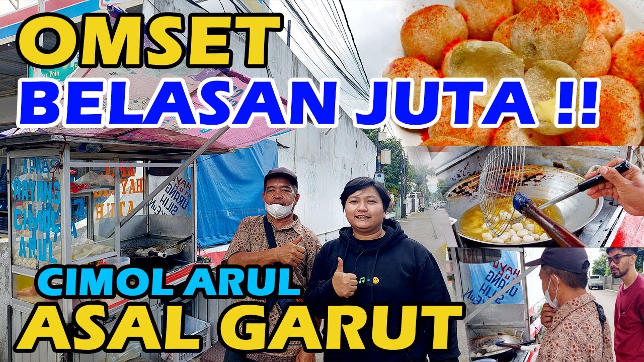 KEREN !!! OMSET BELASAN JUTA CIMOL ARUL  ASAL GARUT #makan #food #streetfood  #fd