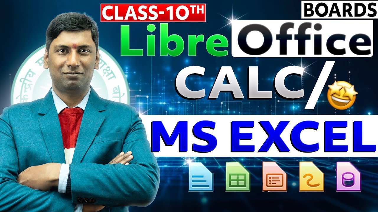 LibreOffice Calc / MS Excel Class 10 🔥 402 IT | Explained for Board Exam