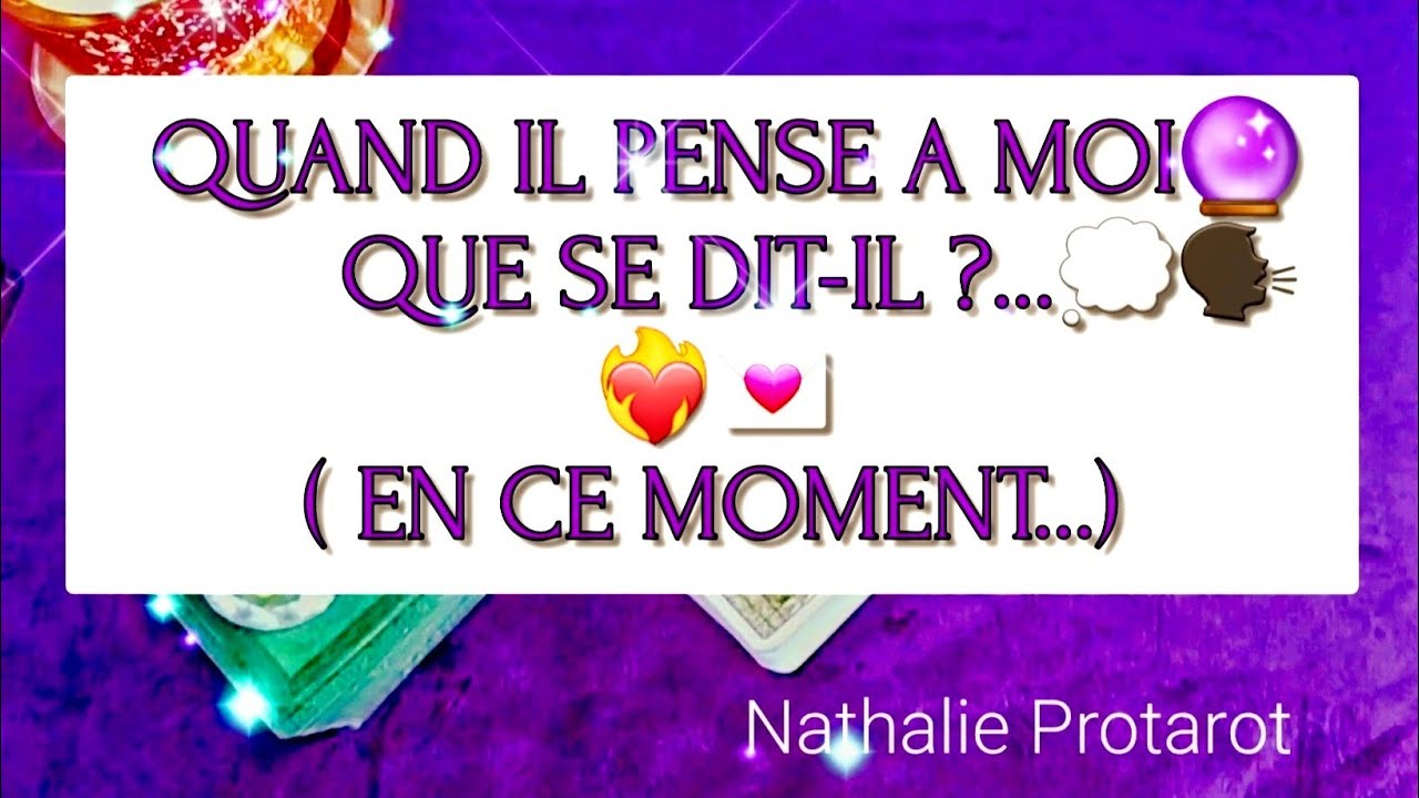 QUAND IL PENSE À MOI🔮QUE SE DIT-IL?❤️‍🔥🗣💭#amour#tarot#tarologie#sentimental#guidance#fj