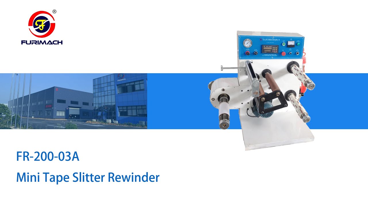 FR-200-03A Mini Tape slitter rewinder  for Bopp,Masking Tape,PVC Tape in widely use
