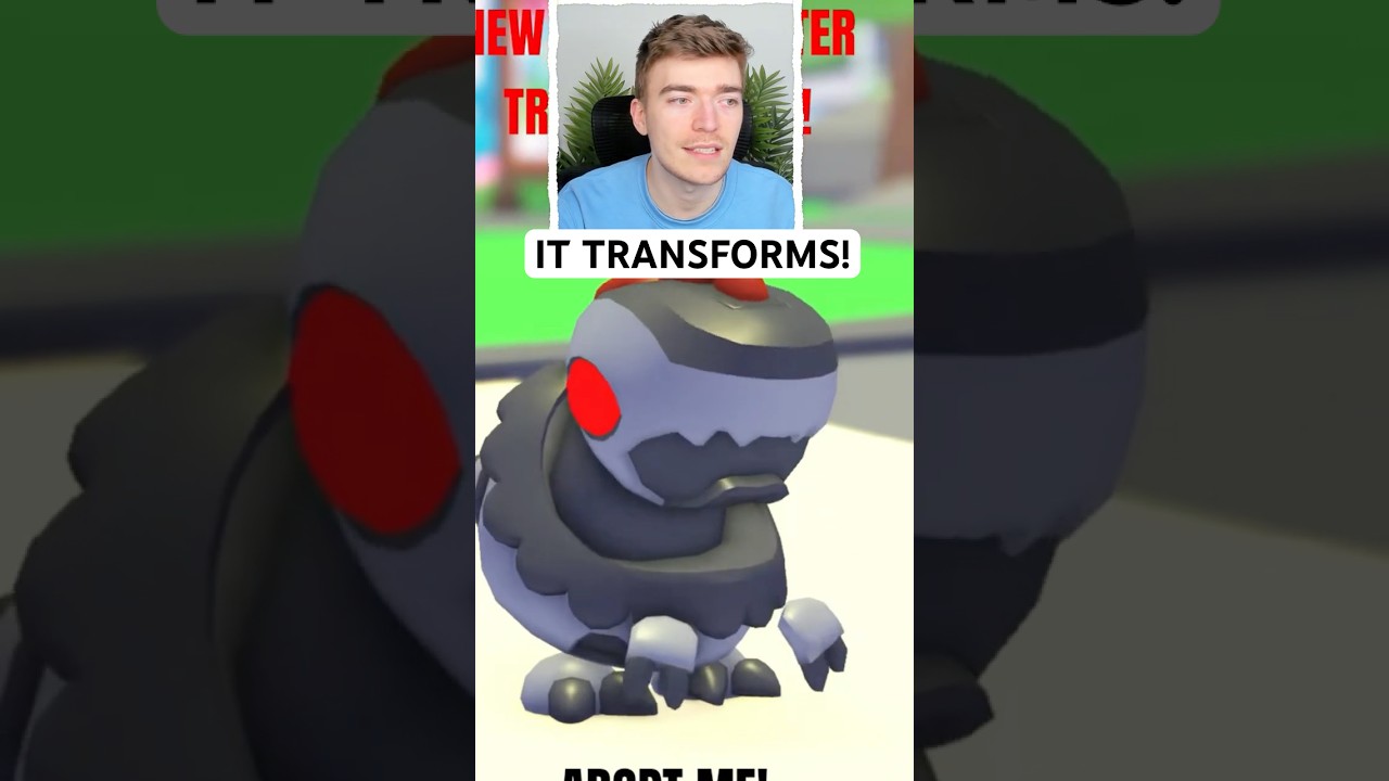 Adopt Me Velocirooster Pet TRANSFORMS!? #adoptme #adoptmeupdate #roblox #shorts