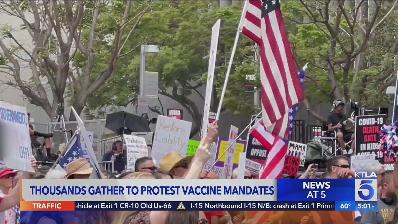 Trucker convoy brings crowds, traffic to downtown Los Angeles